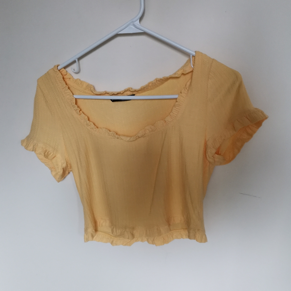 Yellow Crop Top